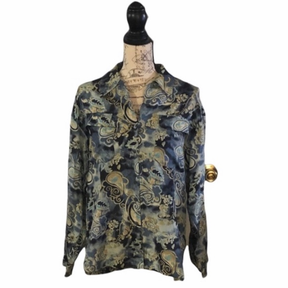 Women’s Cezar Silk Floral Print Blouse